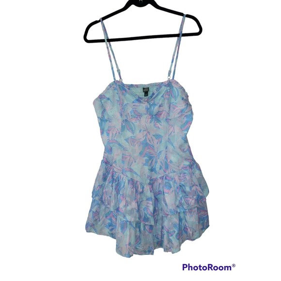 Summer Dress Women Large Beach Floral Sundress Casual ruffle multicolored NWT - Picture 1 of 8